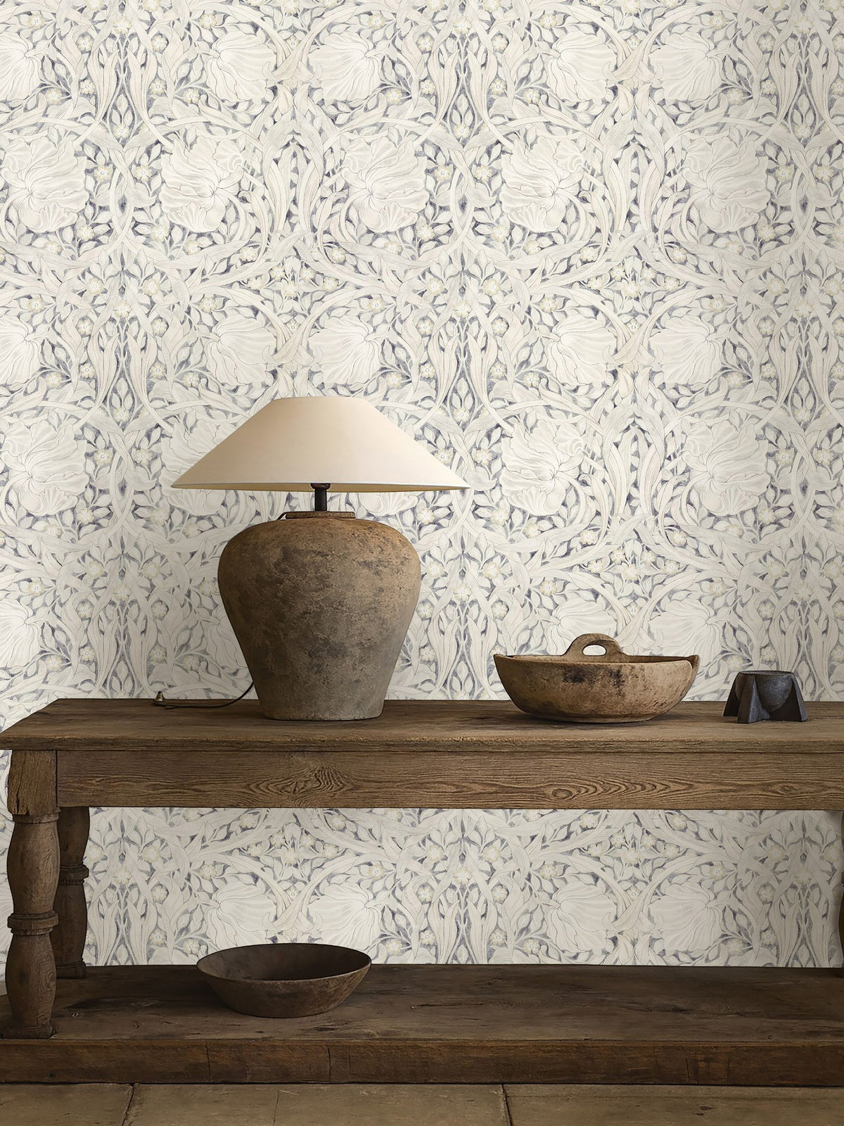 Morris & Co. Black Pure Pimpernel wallpaper 10.05M - British product