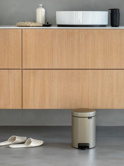Next Brabantia Metallic Gold NewIcon Pedal Bin 3L- Buy online at McGrocer