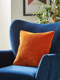 Burnt Orange 59 x 59cm Soft Velour Cushion