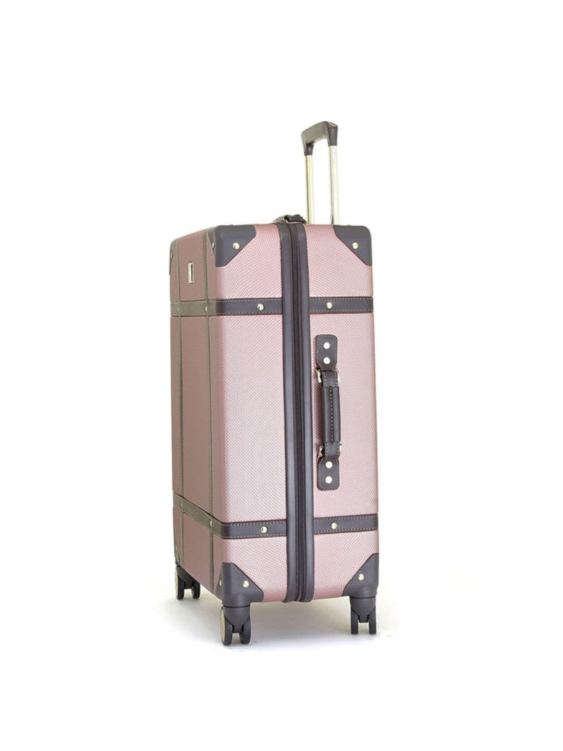 Rock Luggage Rose Pink Vintage Medium Suitcase