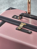 Rock Luggage Rose Pink Vintage Medium Suitcase