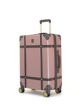 Rock Luggage Rose Pink Vintage Medium Suitcase
