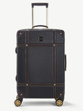 Rock Luggage Black Vintage Medium Suitcase