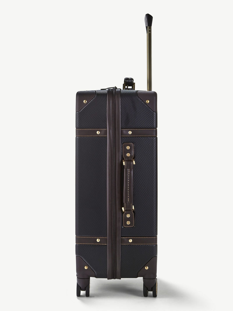 Rock Luggage Black Vintage Medium Suitcase