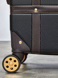 Rock Luggage Black Vintage Medium Suitcase