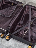 Rock Luggage Black Vintage Medium Suitcase