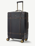 Rock Luggage Black Vintage Medium Suitcase
