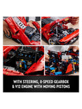 LEGO Technic Ferrari Daytona SP3 model car set 1:8 scale, UK version