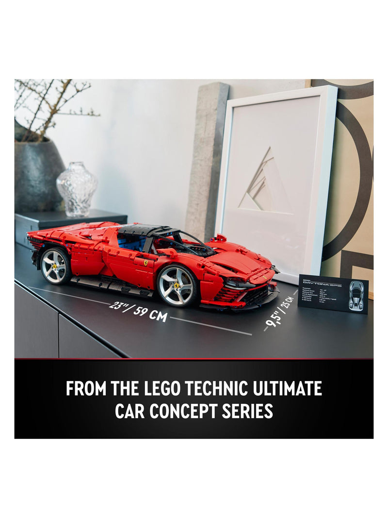 LEGO Technic Ferrari Daytona SP3 model car set 1:8 scale, UK version