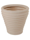 Charles Bentley Moroccan round stone garden planters pair, imported from the UK