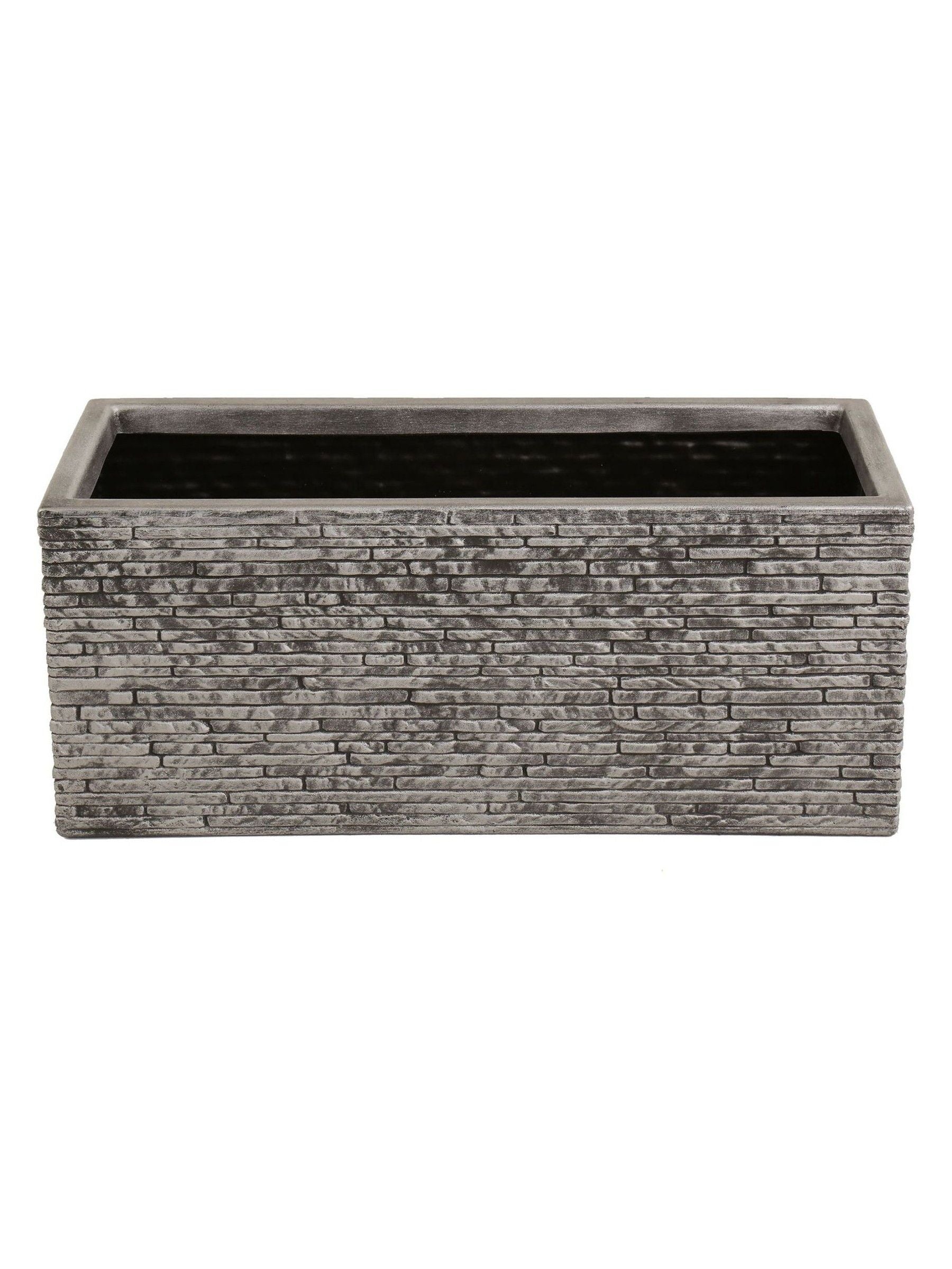 Charles Bentley grey slate effect trough planter 60cm, UK version
