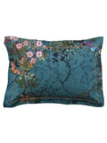Timorous Beasties Blue Bloomsbury Garden duvet cover and pillowcase set, imported from the UK