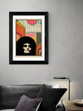 East End Prints Orange Wonderwall framed art print - British product