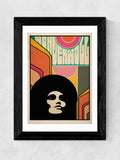 East End Prints Orange Wonderwall framed art print - British product