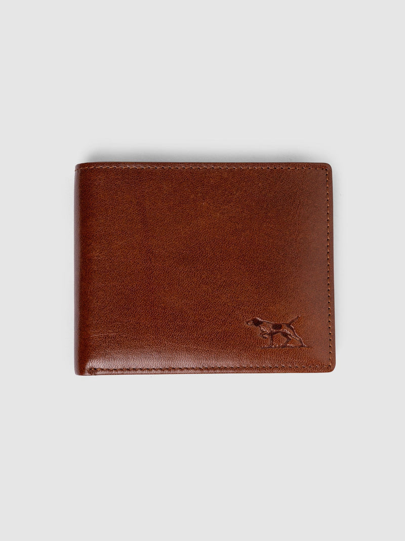 Rodd & Gunn Brown Wakefield bi-fold wallet, imported from the UK