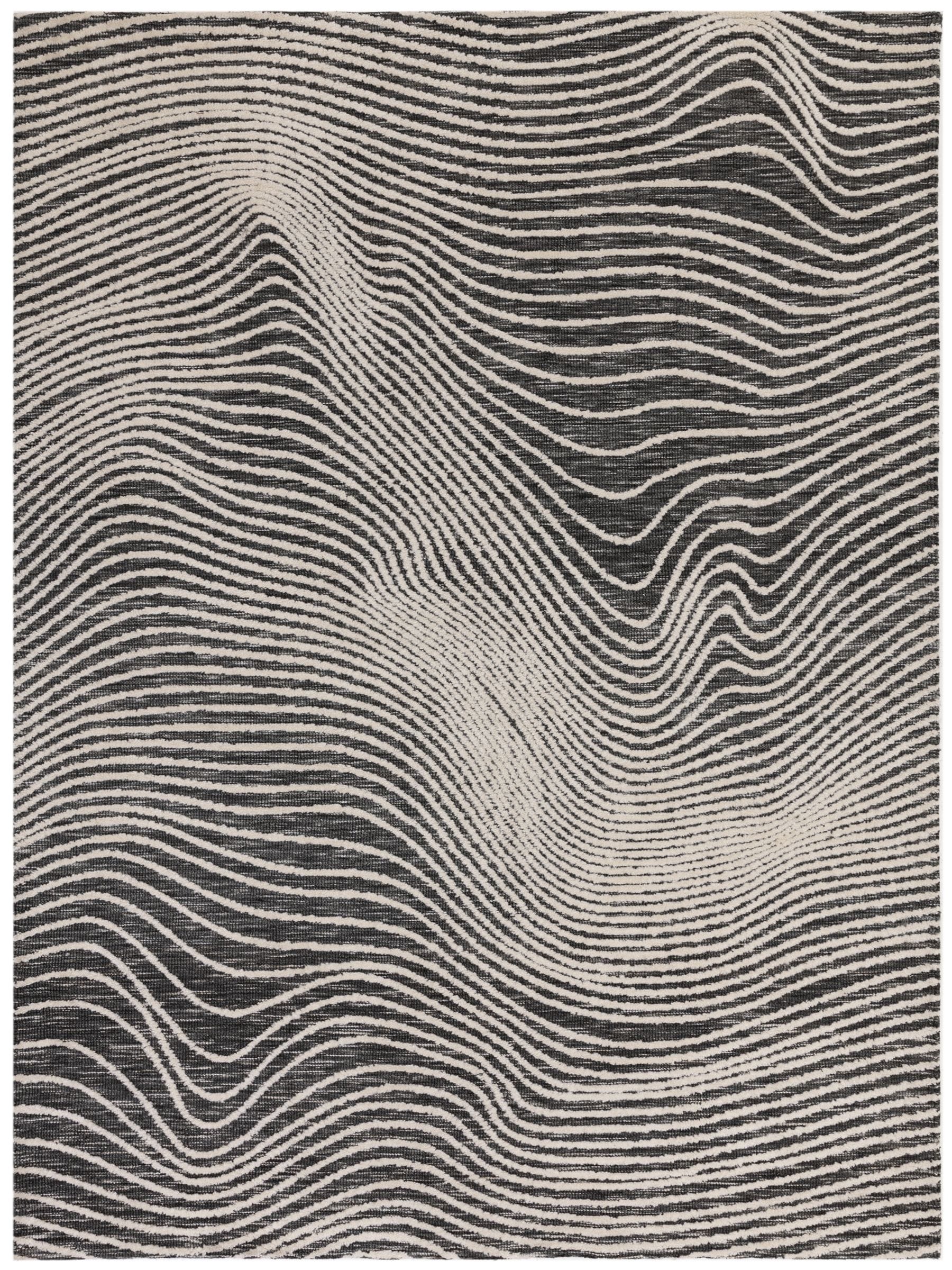 Asiatic Rugs Black Mason Magnitude polyester rug (British brand)