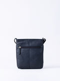 Lakeland Leather women's Navy Lowther cross-body bag (British brand)