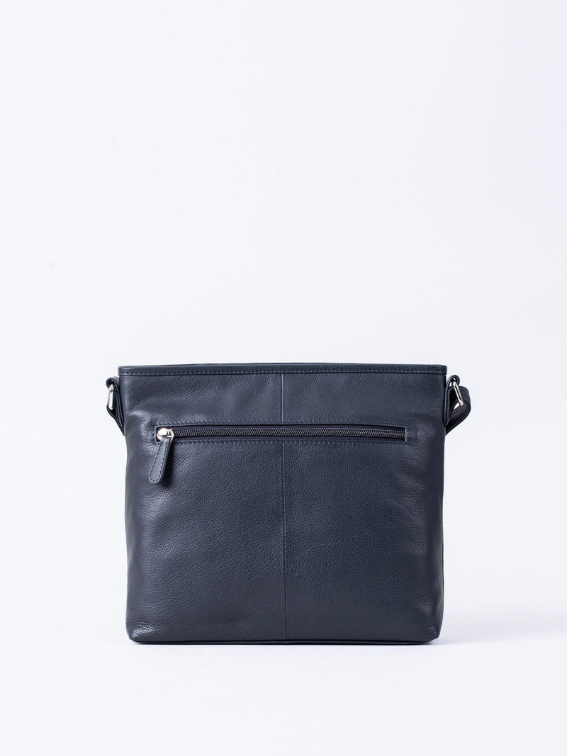 Lakeland Leather Navy Farlam cross-body bag (British brand)