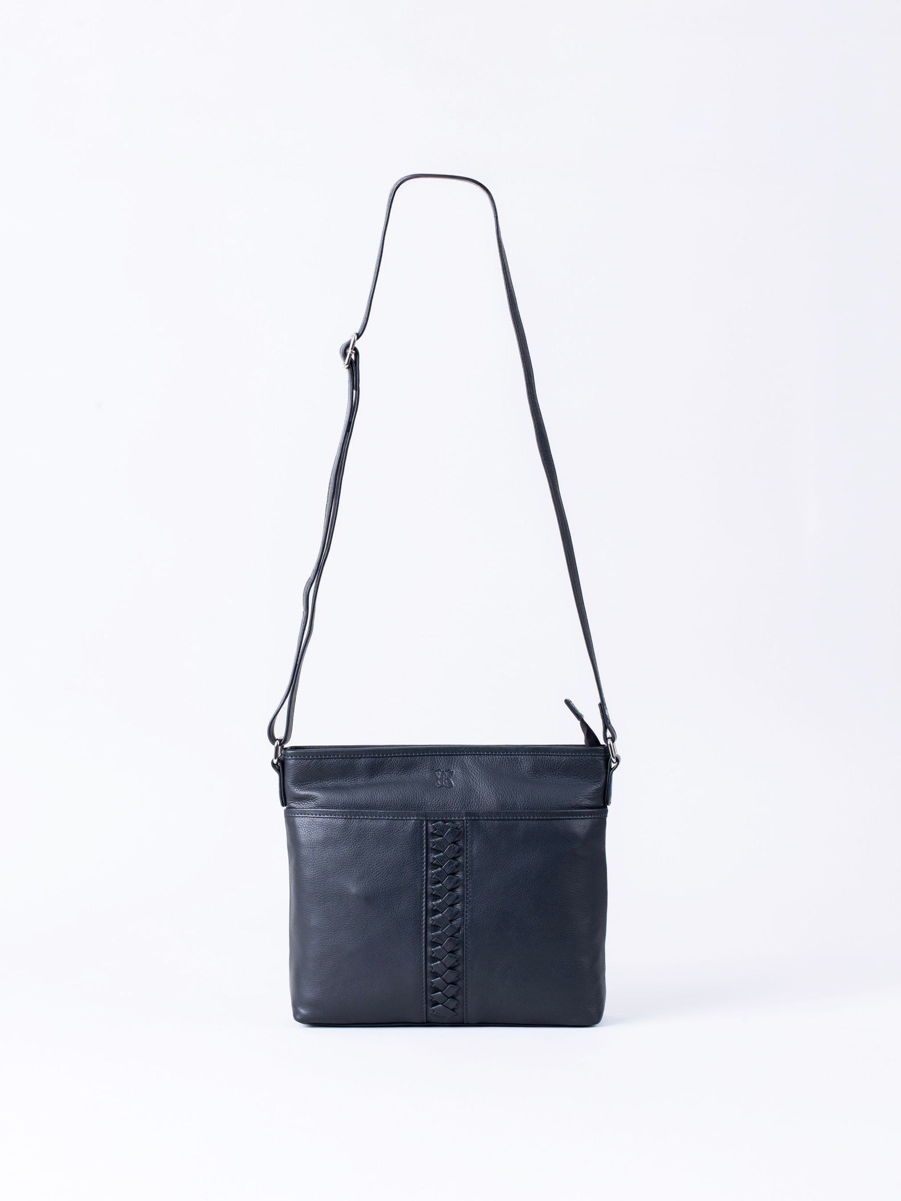 Lakeland Leather Navy Farlam cross-body bag (British brand)