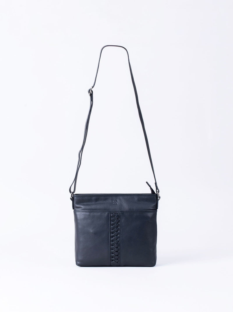Lakeland Leather Navy Farlam cross-body bag (British brand)