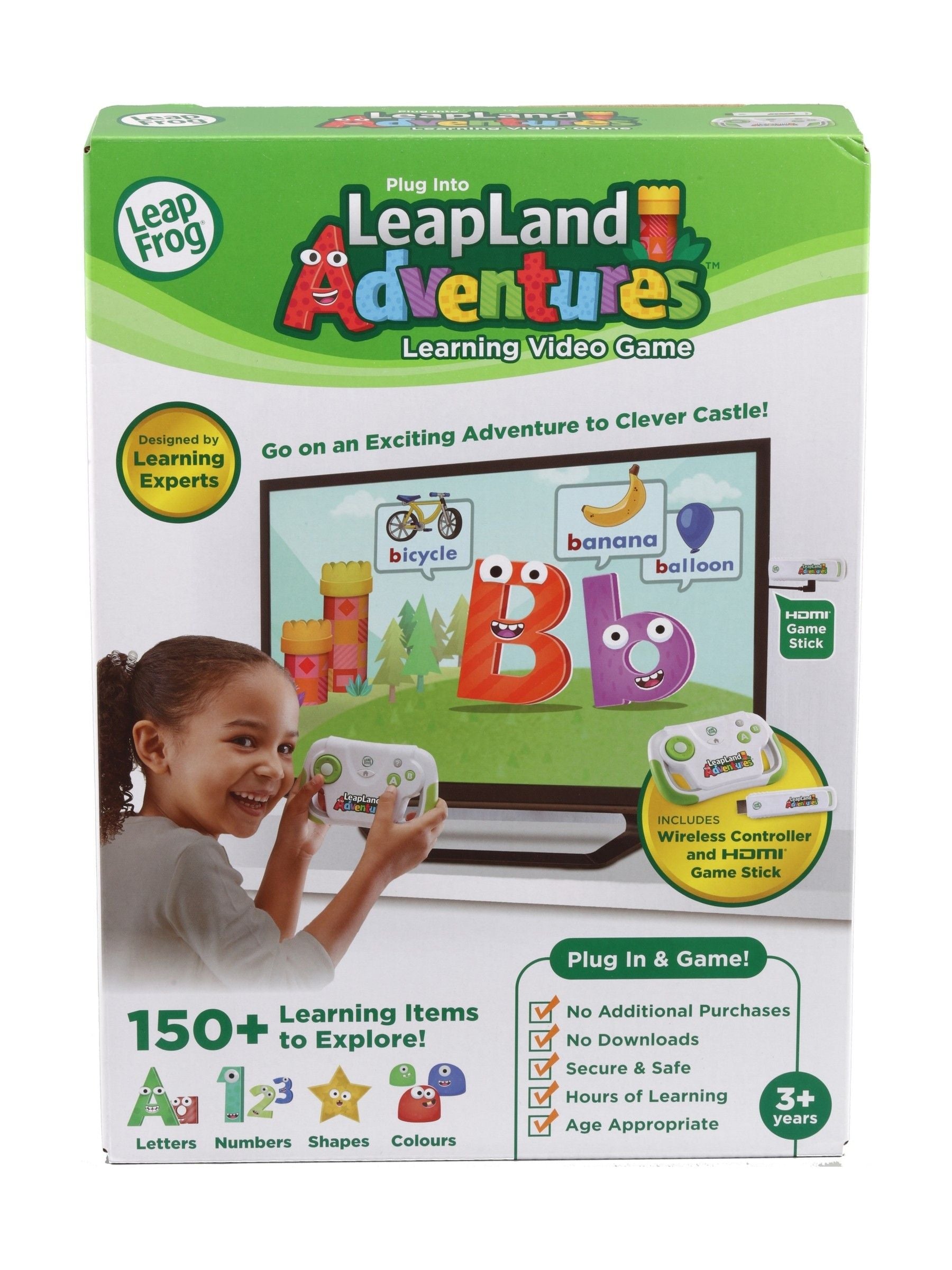 LeapFrog LeapLand Adventures learning video game for TV, imported from the UK