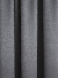 Fusion Charcoal Grey Galaxy room darkening pencil pleat curtains, imported from the UK