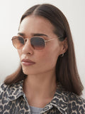 نظارات شمسية سداسية العدسات المتدرجة من Ray-Ban متوسطة، مستوردة من المملكة المتحدة