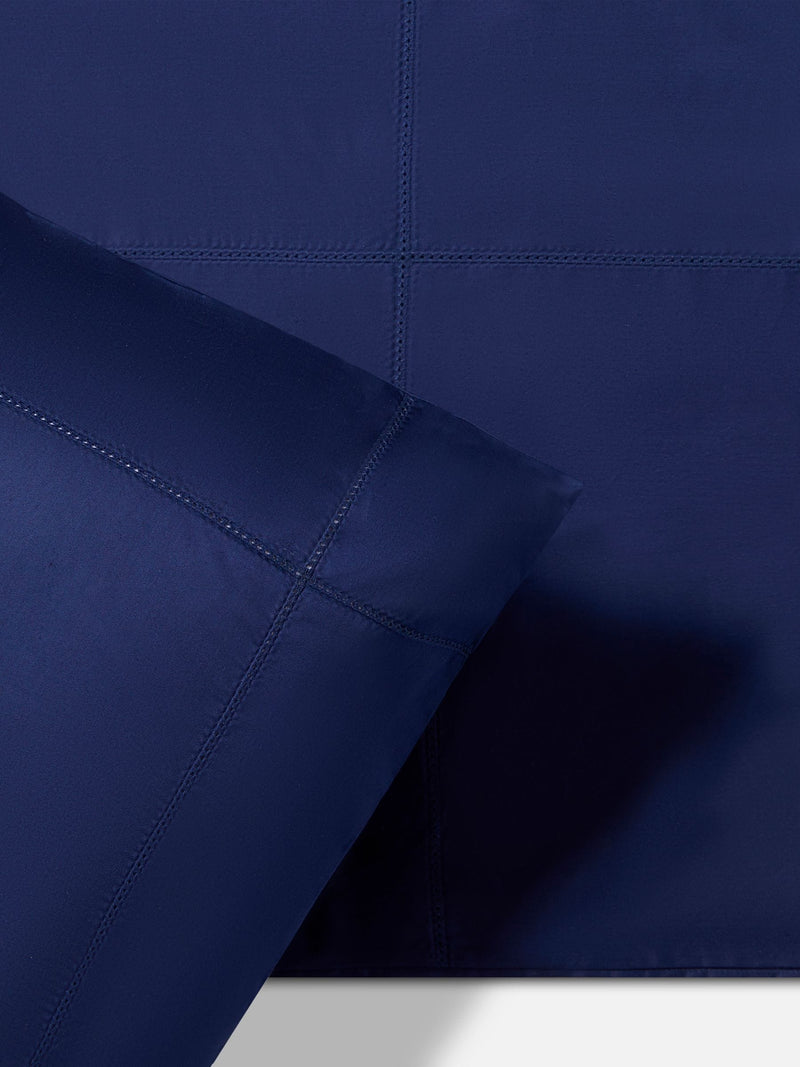 Jasper Conran London navy blue fitted sheet, UK version