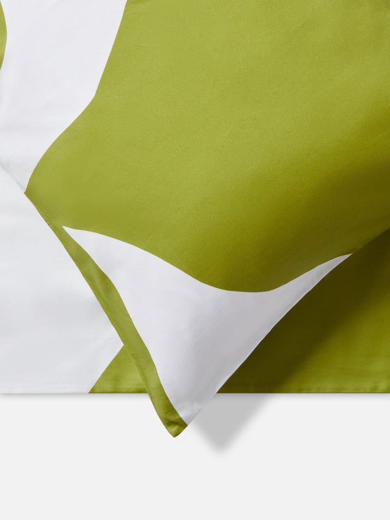 Jasper Conran London Spinach Green Floral Leaf duvet cover, UK version