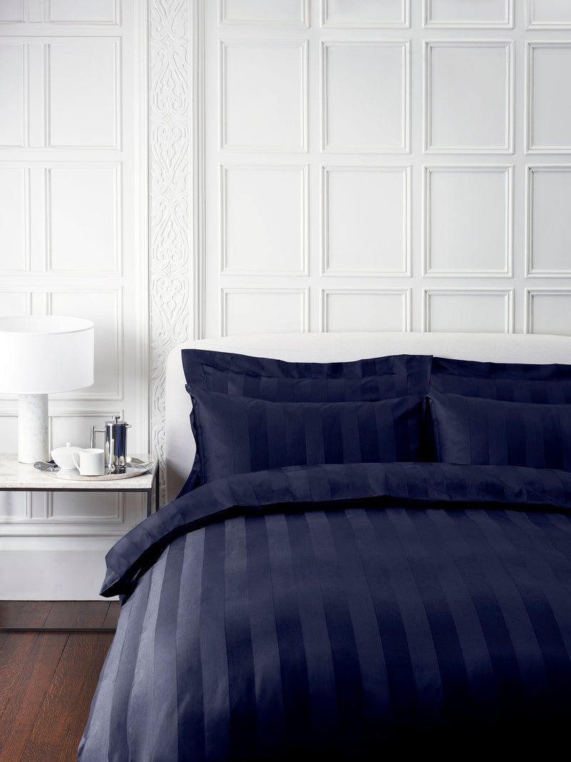 Jasper Conran 500 thread count cotton pillowcase navy blue - British product