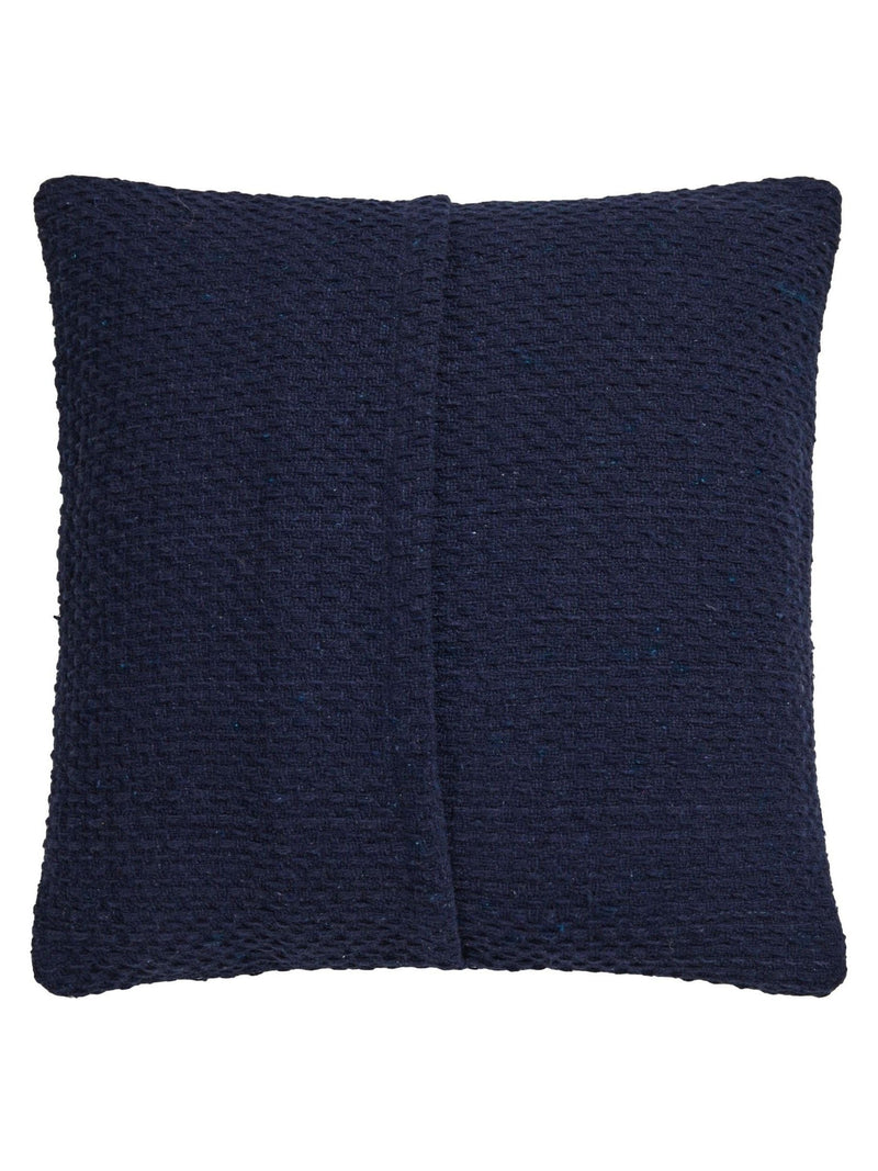 Drift Home blue basket weave cushion 43cm, imported from the UK