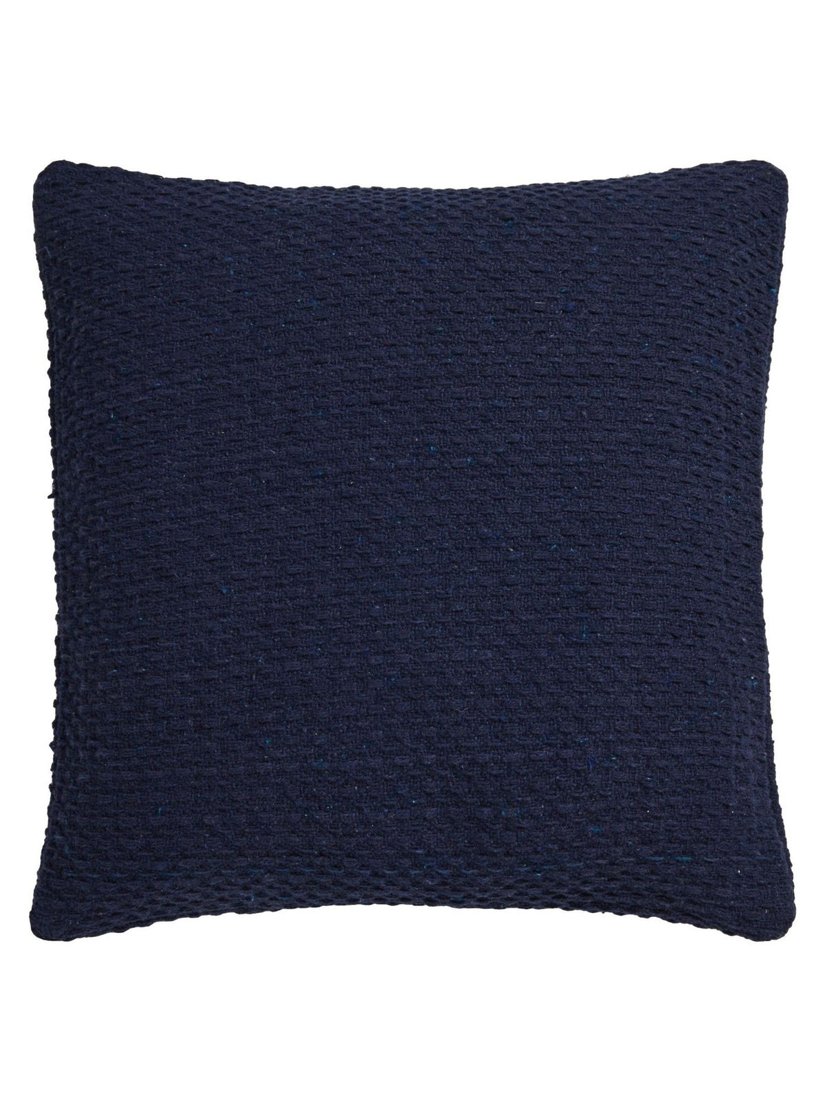 Drift Home blue basket weave cushion 43cm, imported from the UK