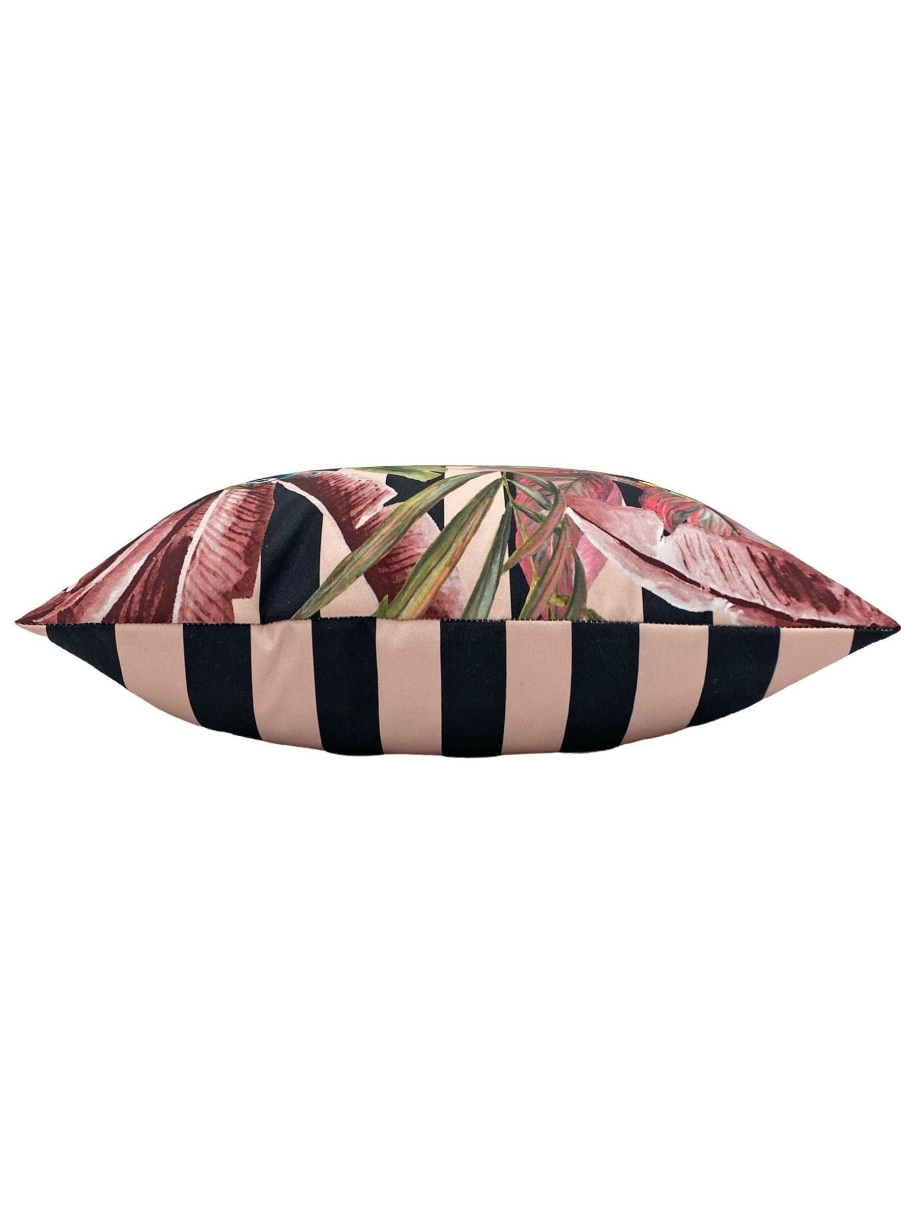 Evans Lichfield outdoor cushion with toucan and peacock print 43x43 - British product