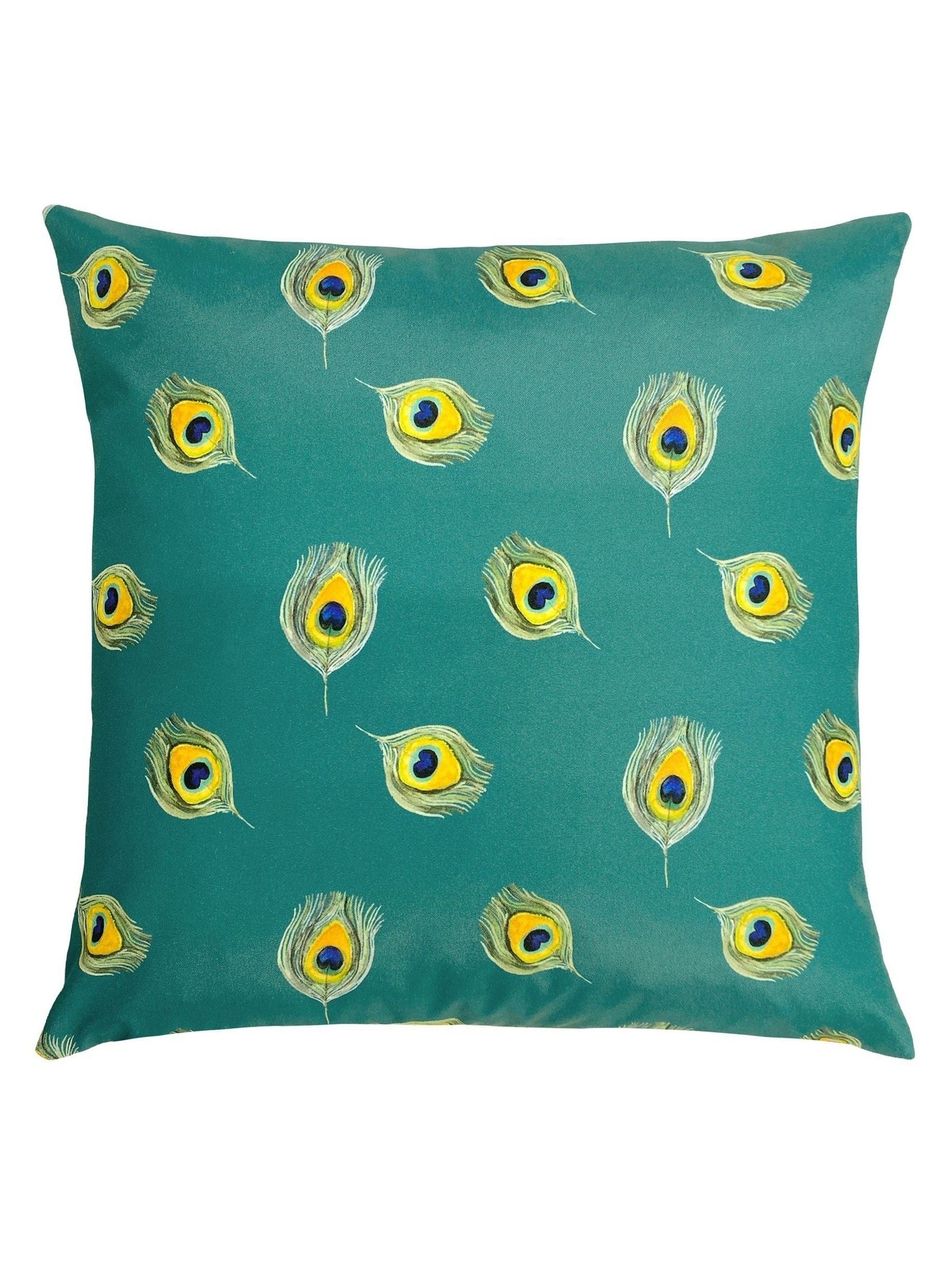 Evans Lichfield outdoor cushion Pink Peacock 43x43 cm - British product