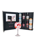 MicroBarBox pink gin gift set with gins and tonics, imported from the UK