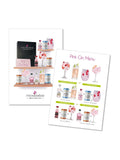 MicroBarBox pink gin gift set with gins and tonics, imported from the UK