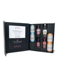 MicroBarBox pink gin gift set with gins and tonics, imported from the UK