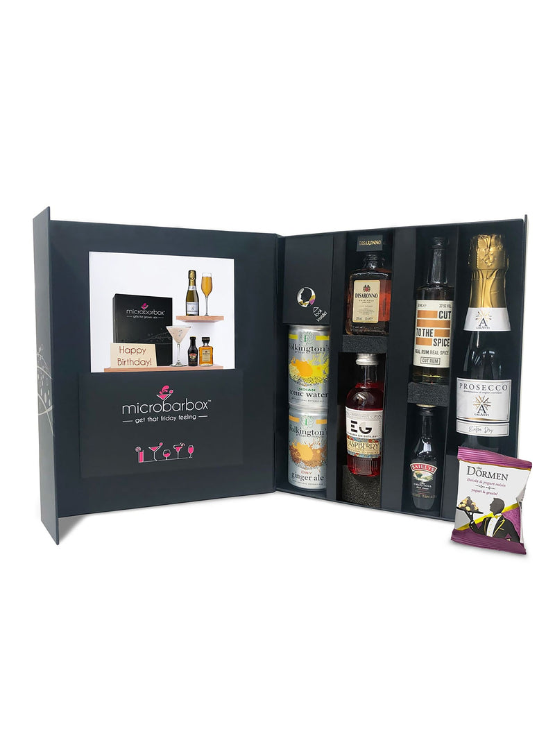 MicroBarBox Happy Birthday Cocktail Set, imported from the UK