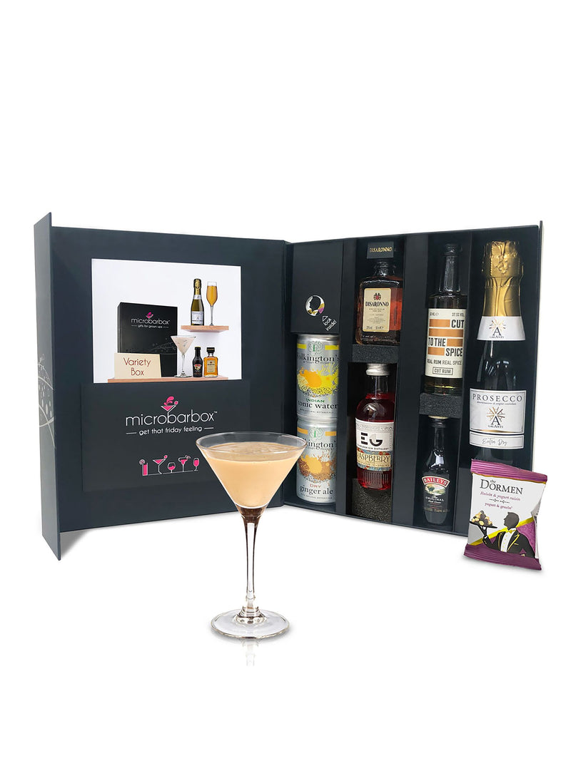 MicroBarBox variety cocktail gift set, imported from the UK