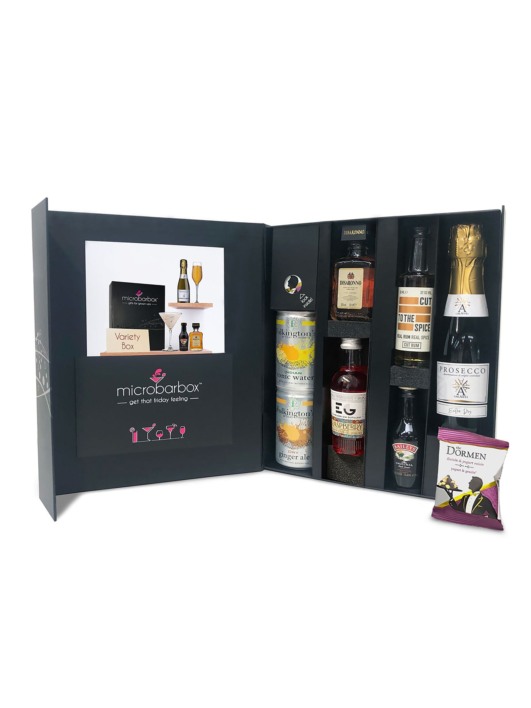 MicroBarBox variety cocktail gift set, imported from the UK
