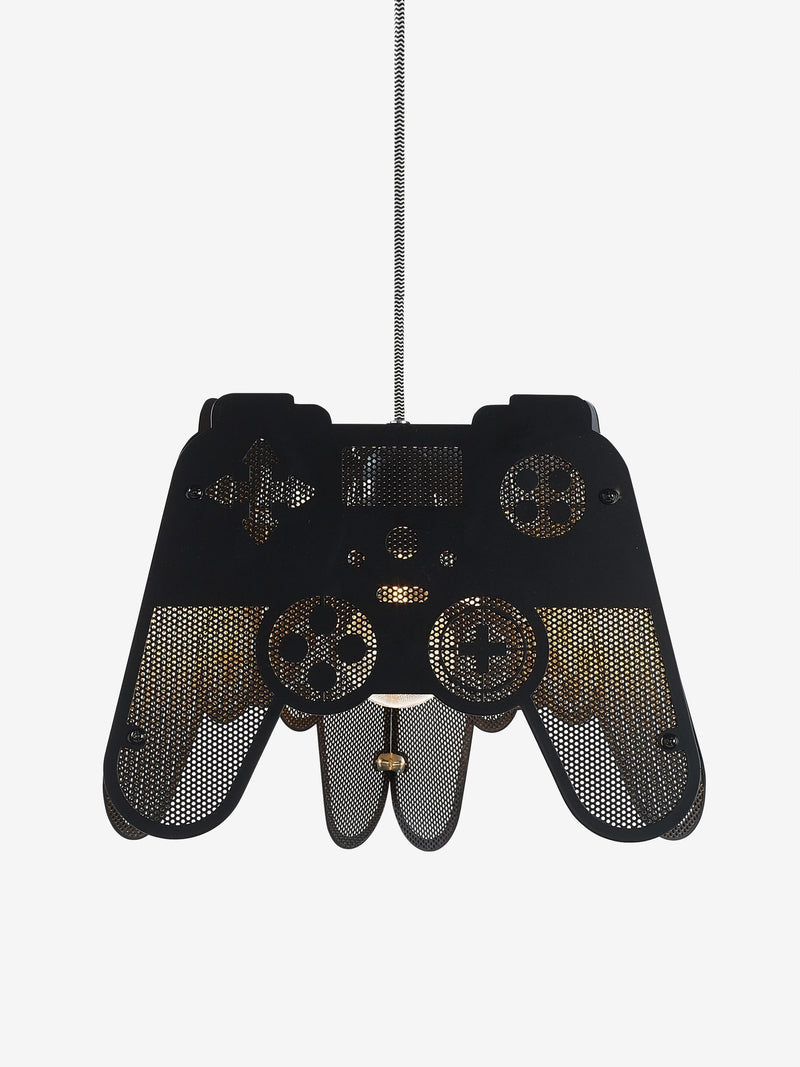 Next black metal game controller lamp shade, imported from the UK
