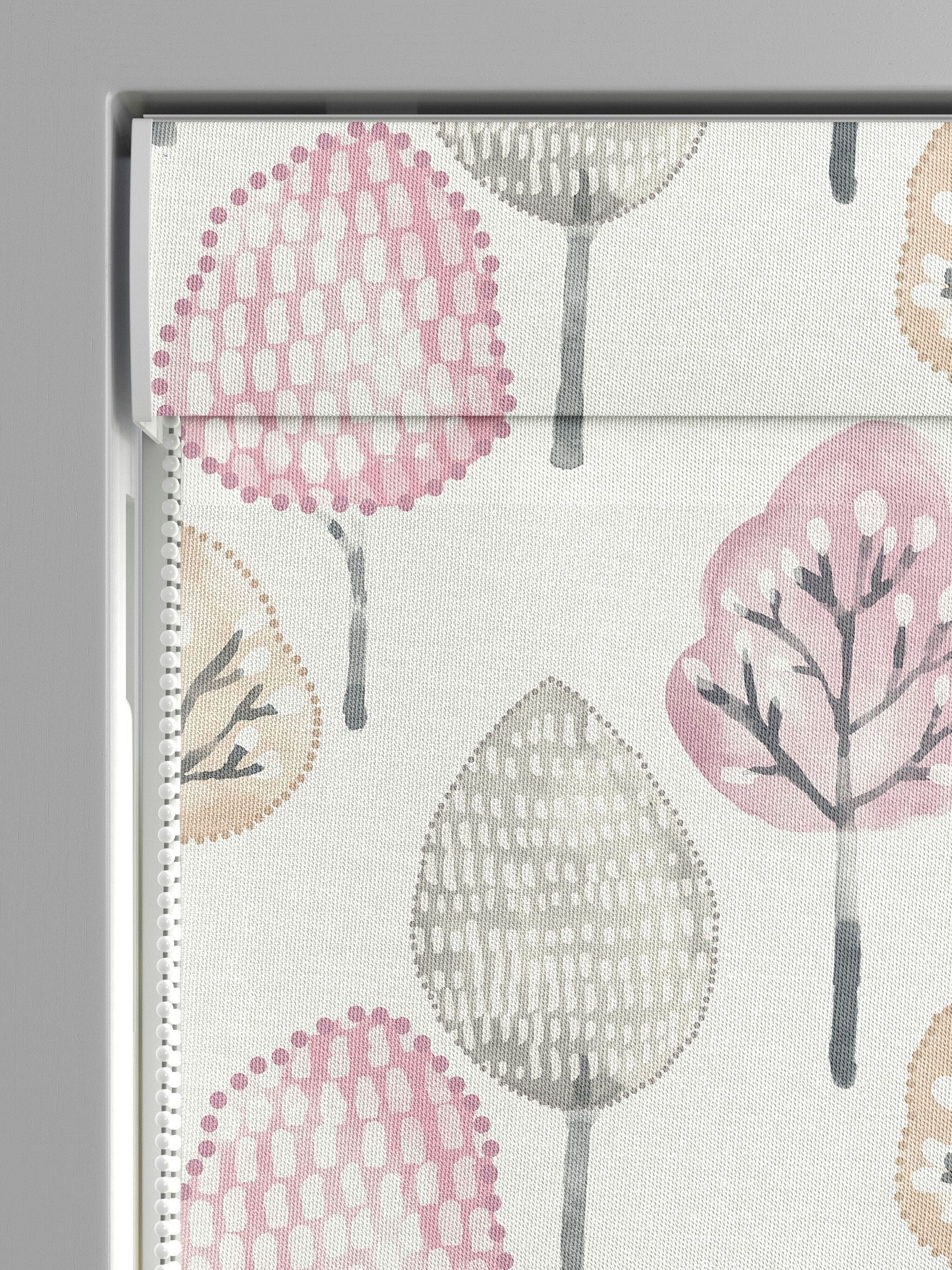 Blush Pink Trees roman blind, made to measure - British product