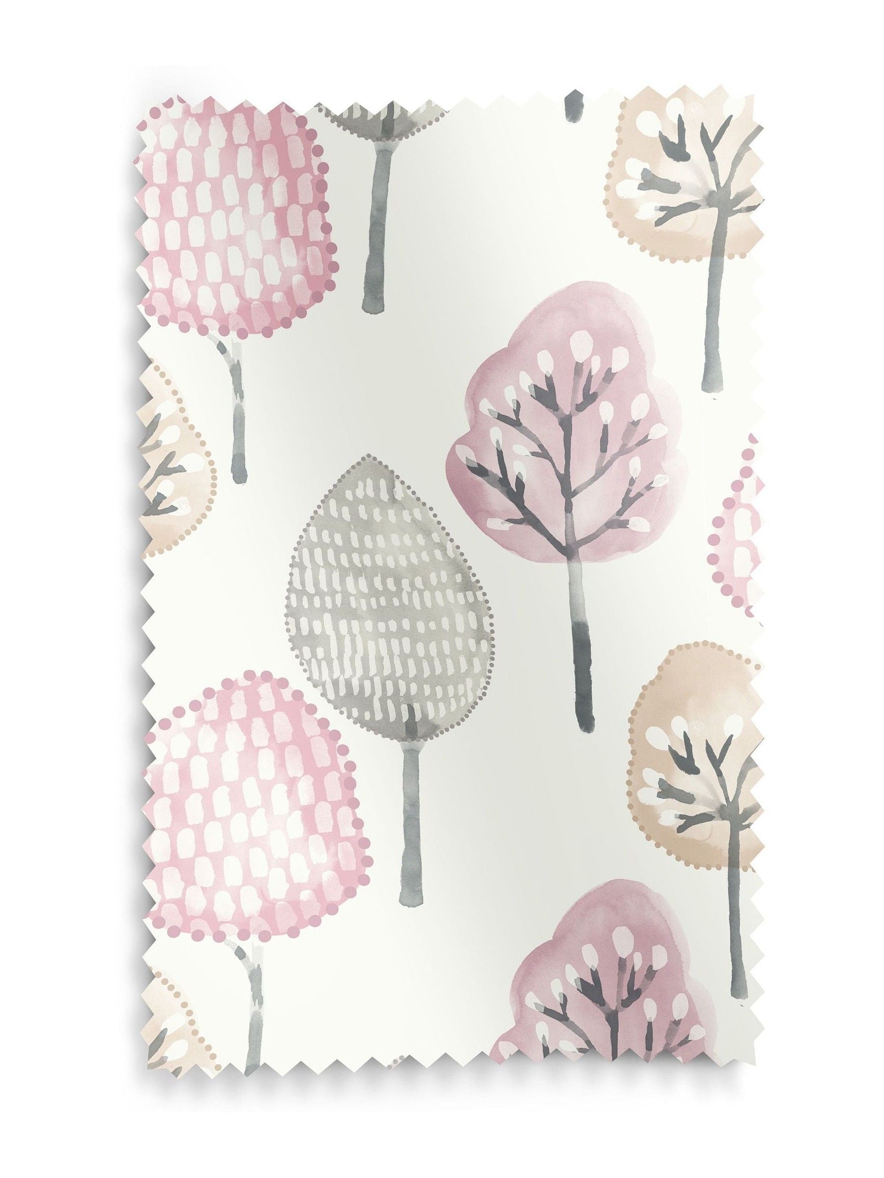 Blush Pink Trees roman blind, made to measure - British product