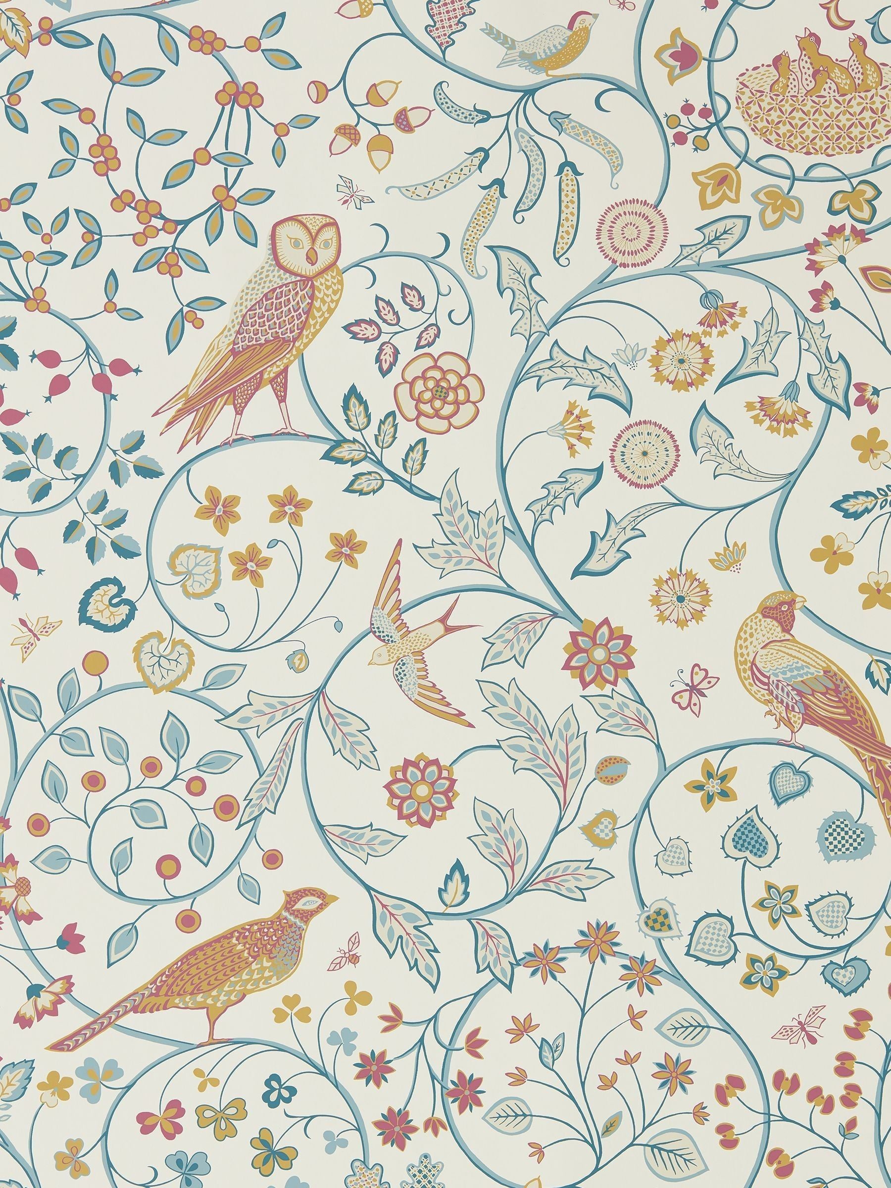 Morris & Co. Blue Newill wallpaper, UK version
