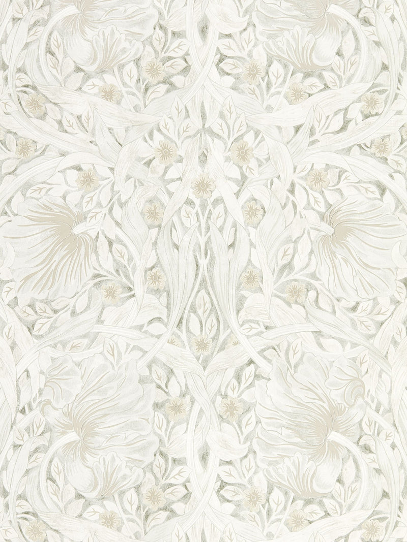 Morris & Co Grey Pure Pimpernel wallpaper, UK version
