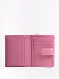 Lakeland Leather mauve pink small tab purse - British product