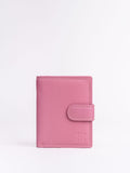 Lakeland Leather mauve pink small tab purse - British product