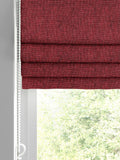 Burgundy red roman blind made to measure, UK version