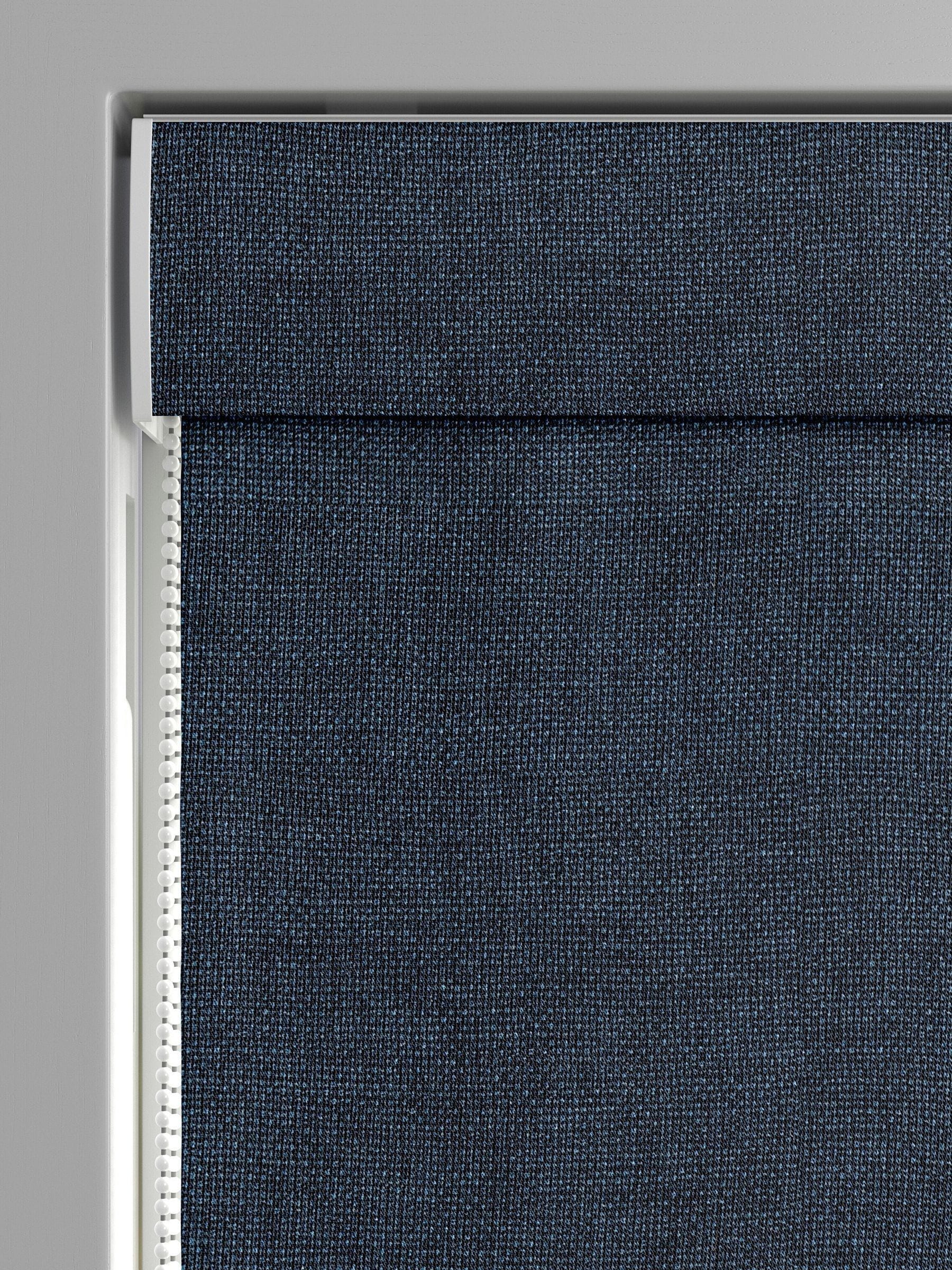 Ink Blue Paso made to measure roman blind - British product