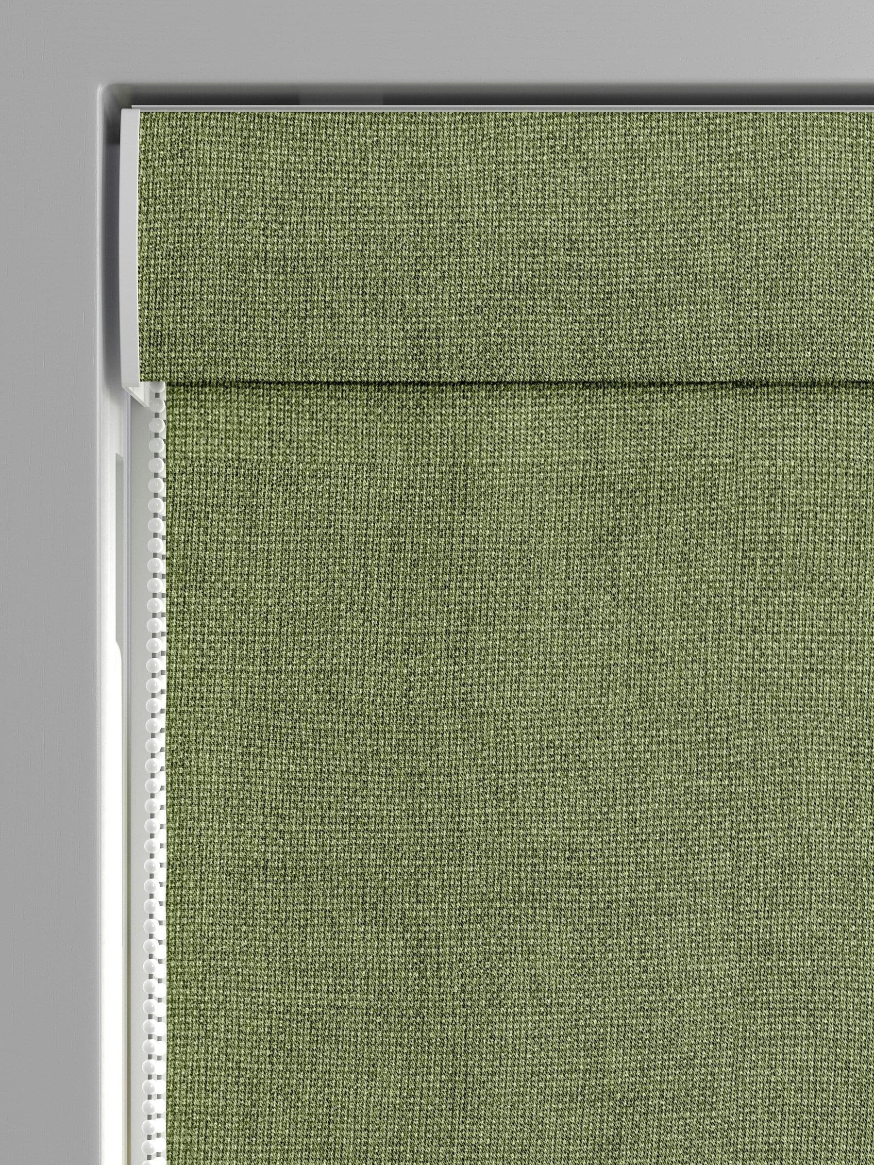 Paso roman blind apple green textured woven (British brand)